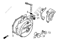 Stator, alternateur, (23) Joint torique 13.8x2.5 obturateur 14mm carter gauche Honda XL, XR, NX